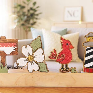 NC Gift Idea | North Carolina Home Decor | Housewarming Gift | State Pride Display | Handmade Wooden Kit