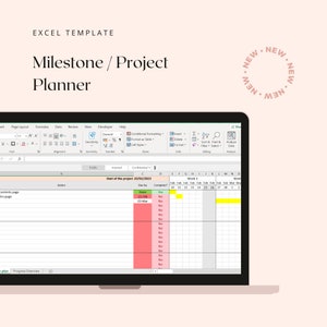 Milestone / Project / Wedding / Event Planner - Simple tracker - Excel