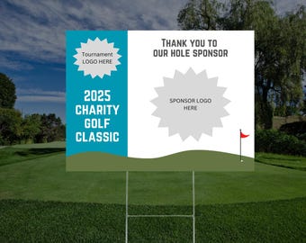 Cartello sponsor torneo di golf - Modello 1