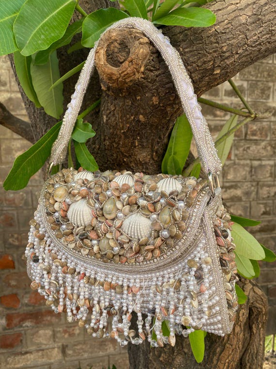 Handcrafted Colorful Boho Embellished Clutch Bag Indian