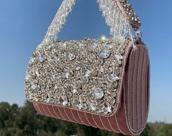 Beaded Mirror Clutch