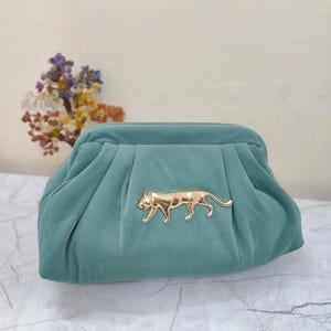 Boho Tiger Pouch Bag: Sabyasachi Style Evening Clutch