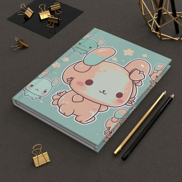 Kawaii Cute Animal Hardcover Line Notebook - Original Design - International Shipping