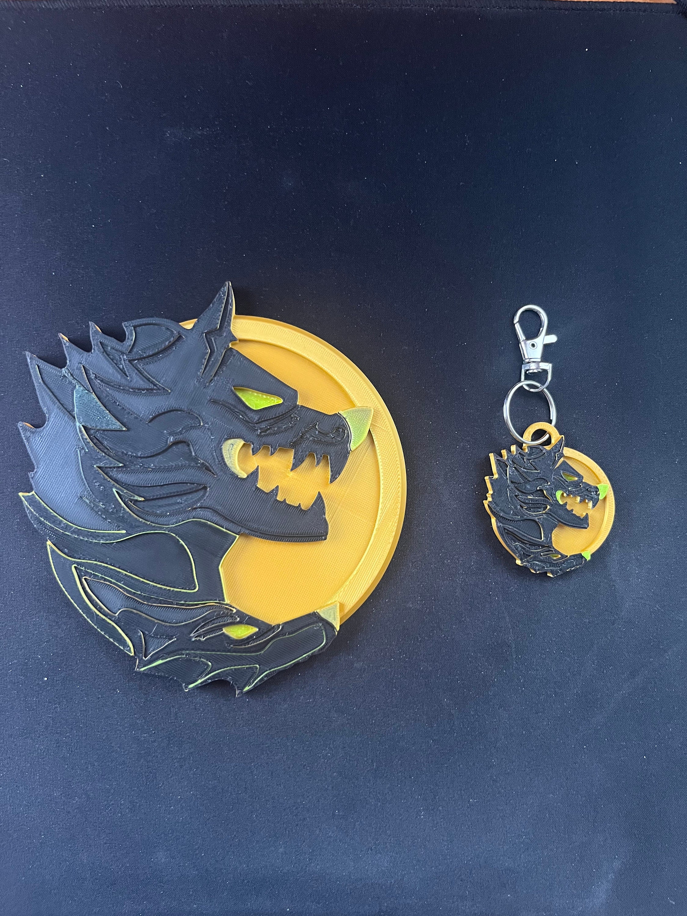 Cerberus Medallion Inspired Aspect 3D Printed Game Hero Cerberus Medallion Inspired Aspect 3D Printed Game Hero