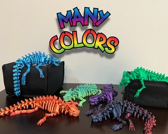 Dragón esqueleto articulado impreso en 3D de 10'' Fidget