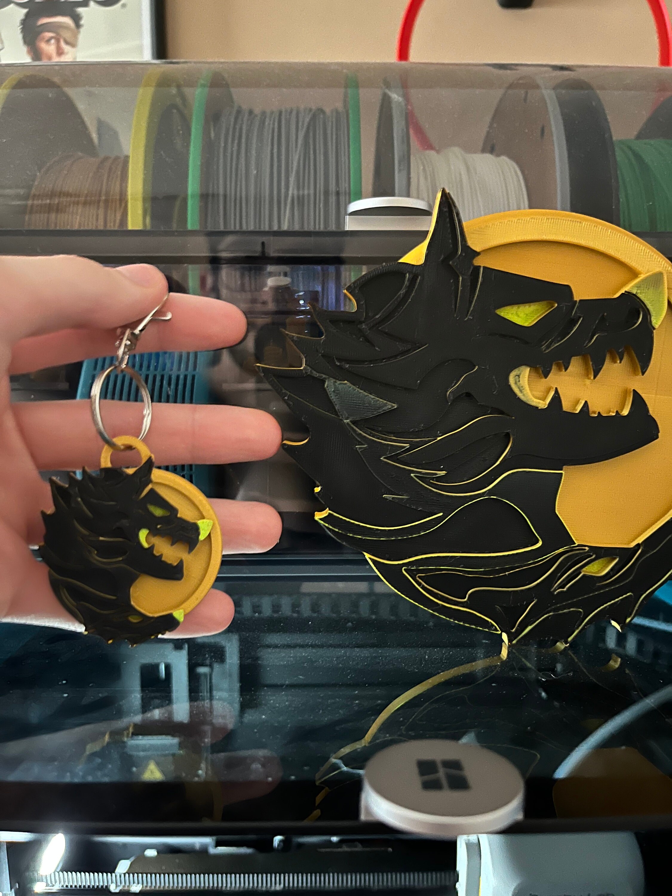 Cerberus Medallion Inspired Aspect 3D Printed Game Hero Cerberus Medallion Inspired Aspect 3D Printed Game Hero