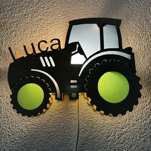 Download digitale - Lampada per bambini trattore SVG-DXF