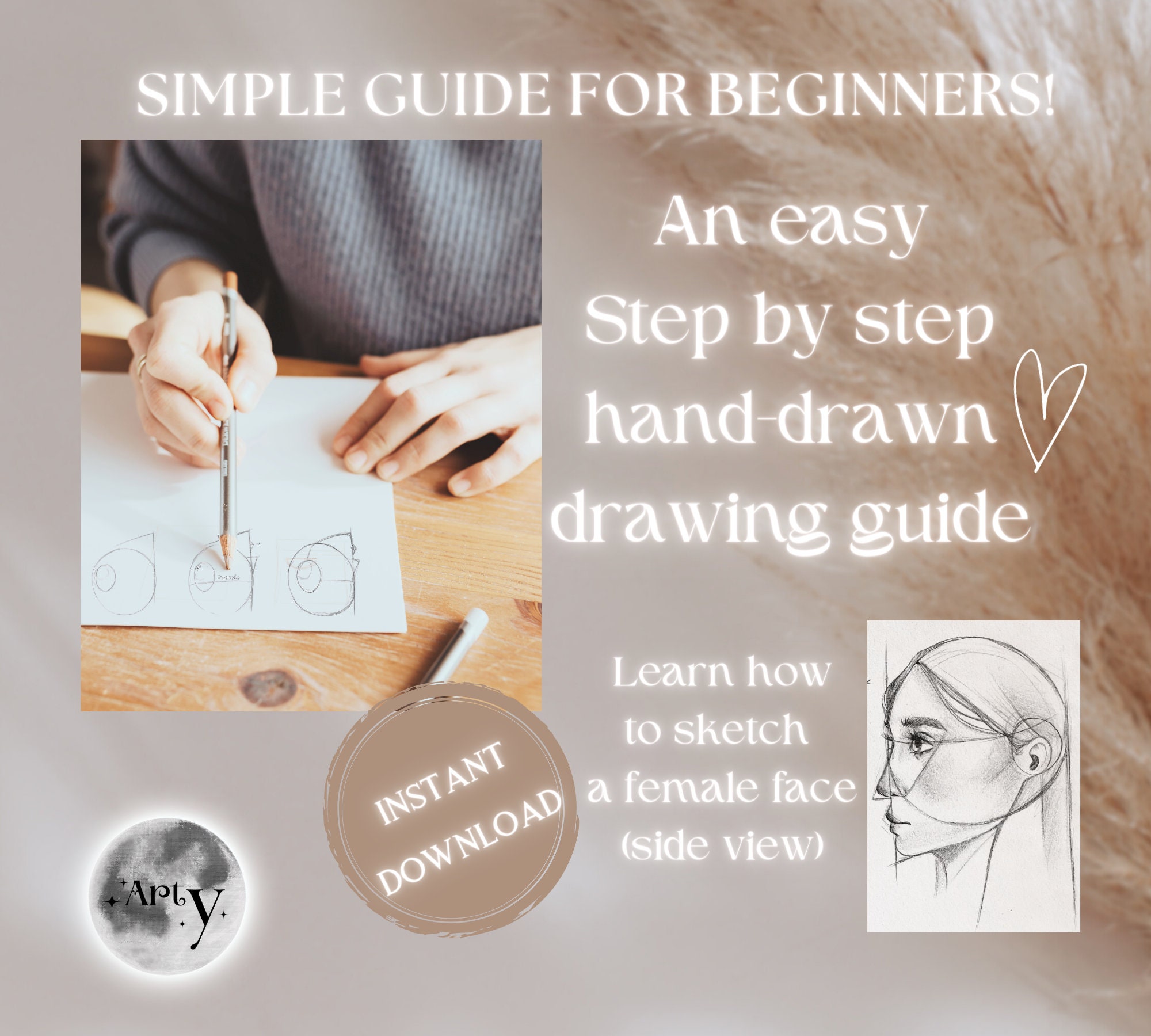 Learn to Draw Pre-outlined Pencil & Paper Drawing Kit W/ Tutorial Easy at  Home Craft Art Activity Project for Boy or Girl 8x10 