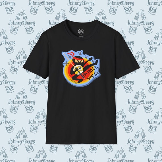 9-Ball Ninja Billiards T-shirt: Master the Cue with Stealthy Pool-tastic Style!