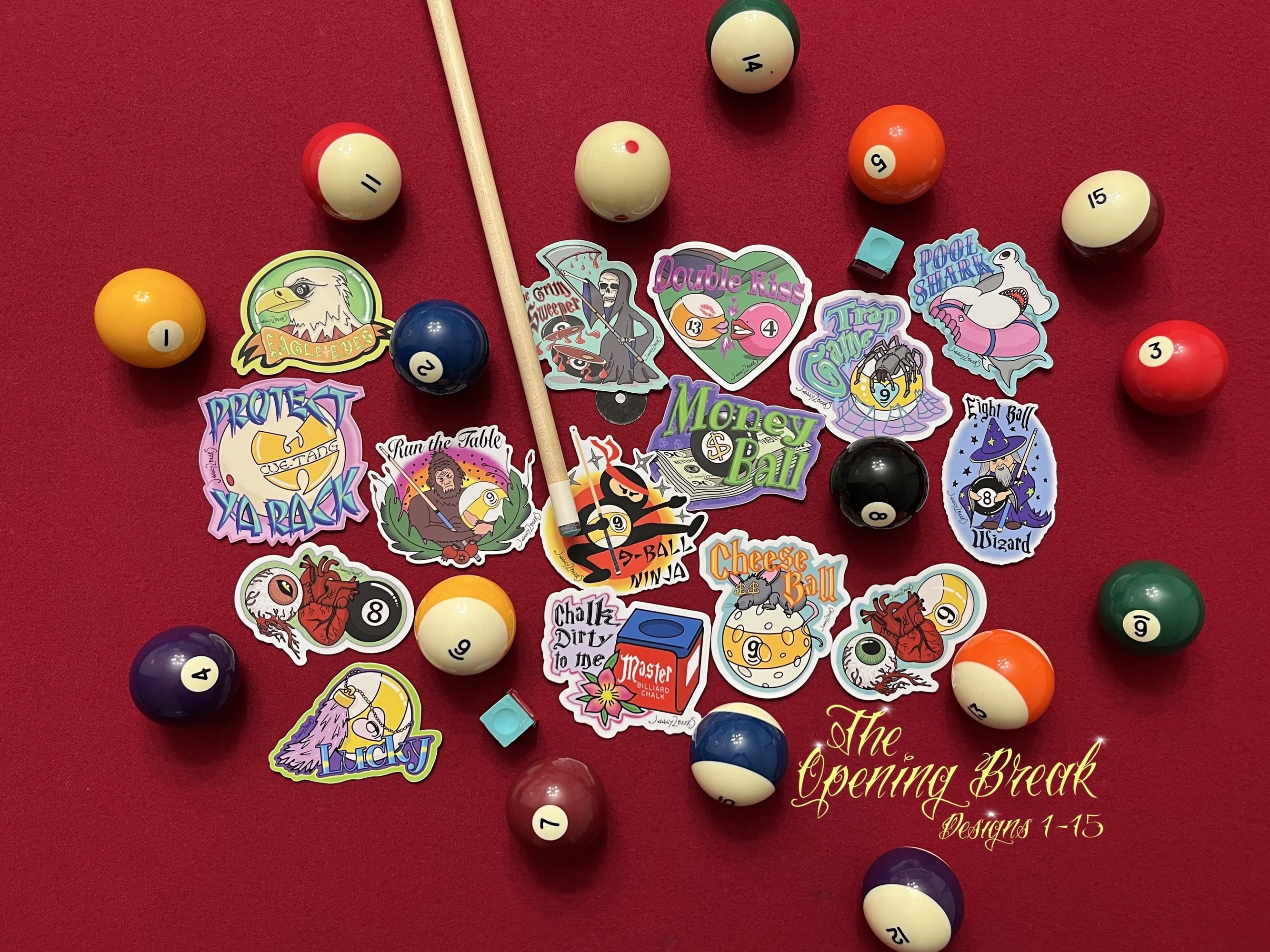 Cheese Ball Sticker Pocket the 9ball Win With a Money Minded Etsy