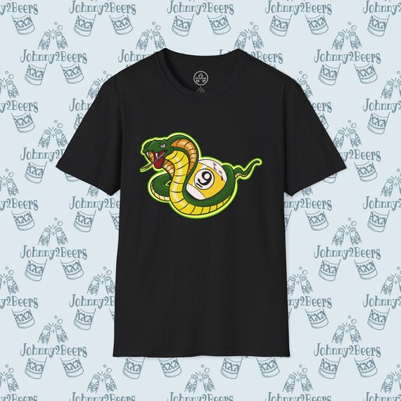 Venomous Strike Cobra Pool T-Shirt: Billiards Brilliance!