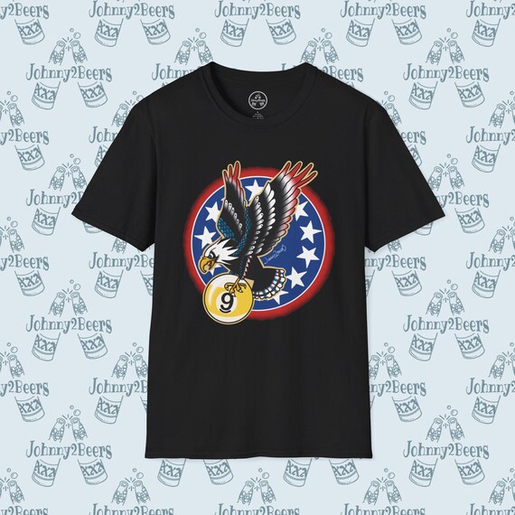 Patriotic Eagle - 9 Ball Design - American Pride for Pool Lovers