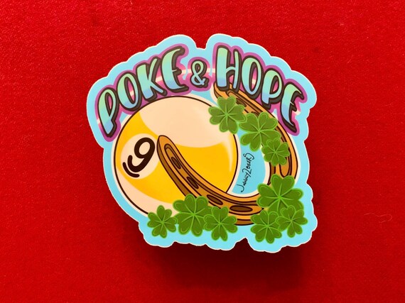 Poke & Hope Pool Sticker -  Make your own Billiards Luck