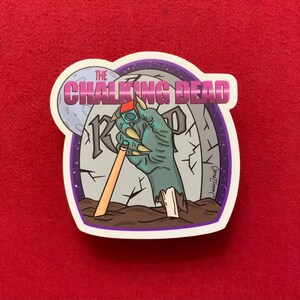 The Chalking Dead - Funny Pool Player Zombie Sticker