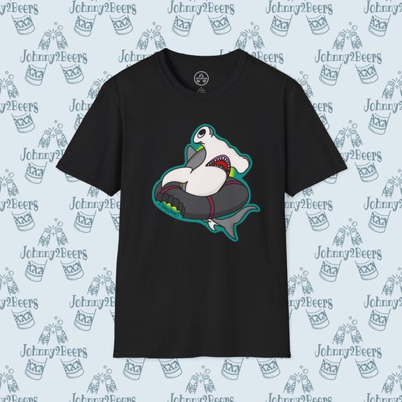 Pool Shark Billiards T-shirt: Hammerhead Hustle in Billiards Style