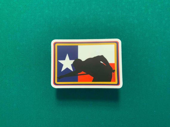 Texas Pool Player Sticker - Billiards Vinyl Decal