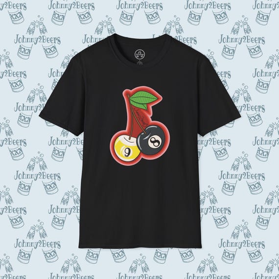 Billiards Cherries T-Shirt - 8 Ball & 9 Ball Pool Designs