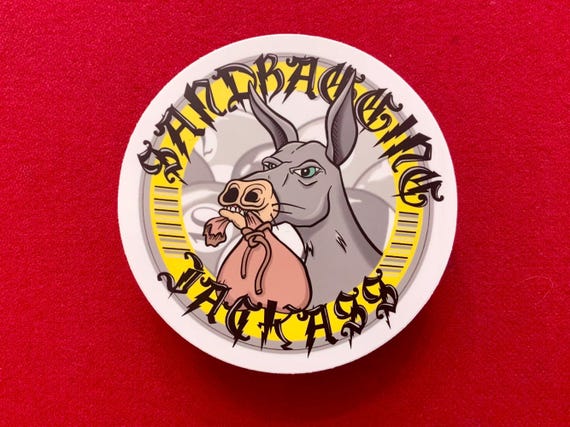 Sandbagging Jackass Sticker – Pool Hall Swagger & Humor