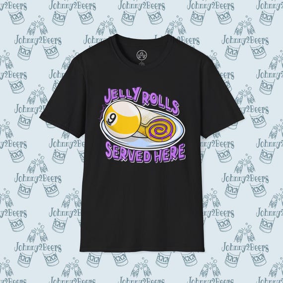 Jelly Rolls Served Here pool T-Shirt Lucky 9 Ball Billiards