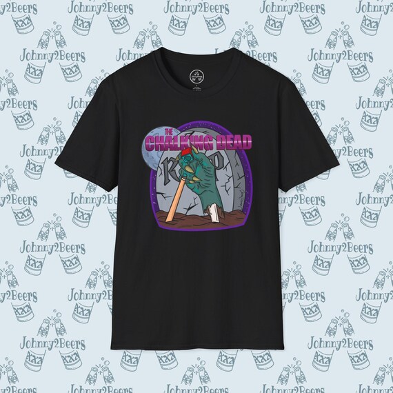The Chalking Dead - Funny Pool Player Zombie T-Shirt!