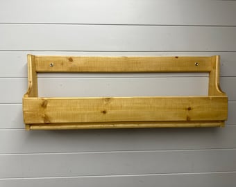 Shaped Wall mounted hallway rustic shoe rack- Antique pine