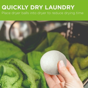 Organic wool 6 XL wool LAUNDRY BALLS  100%New Zealand Wool Laundry Balls 7cm  Natural Fabric Softener tumble dryer balls