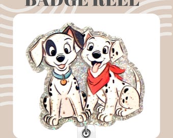 Nursing Medical Dalmatian Name Badge Reel: Essential accessory for Nurses, Vets, Paramedics, Students.