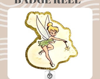 Nursing Medical Tinkerbell Name Badge Reel: Essential accessory for Nurses, Vets, Paramedics, Students.