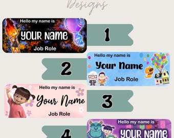 Character Inspired Personalised name badge. Nursing, Doctor, Student, Teacher, Healthcare, Midwife, Dentist, Health Visitor, Paramedic