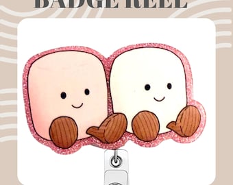 Nursing Medical Marshmellow Name Badge Reel: Essential accessory for Nurses, Vets, Paramedics, Students.