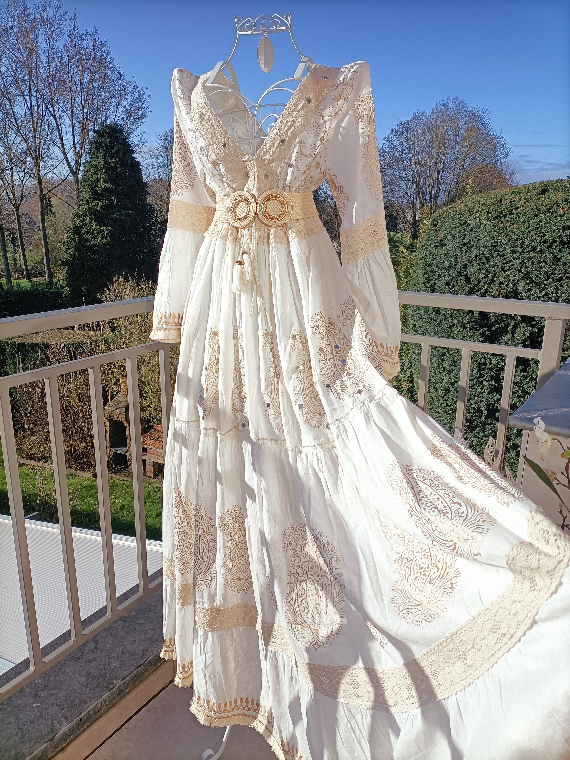 Robe longue store boheme pas cher