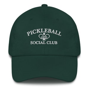 Pickleball Social Club Bestickter Dad Hat | Pickleball Geschenk | Pickleball Hut | Tennis Hut | Bestickter Hut Pickleball Accessoire