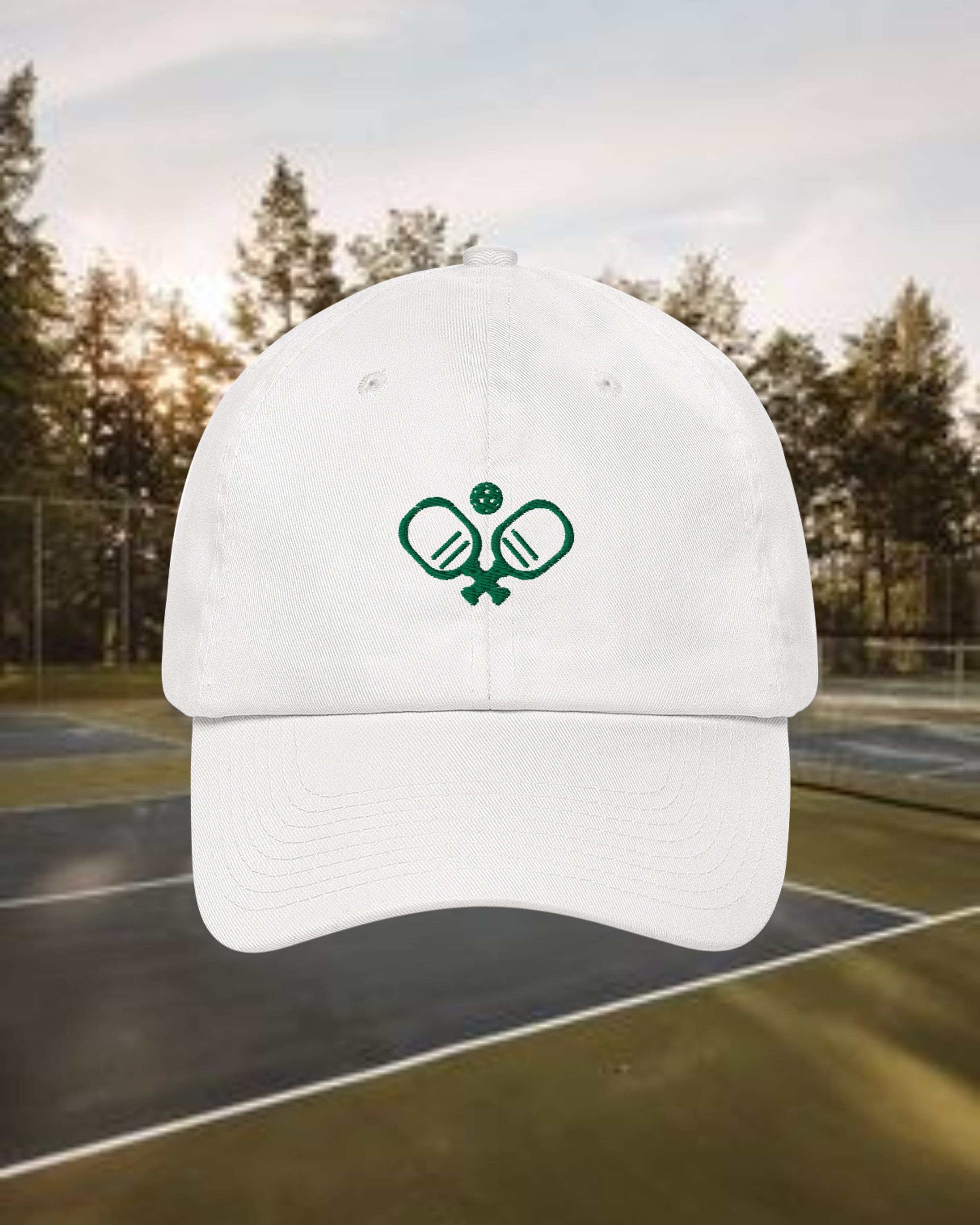 Pickleball Logo Embroidered Dad Hat Pickleball Gift Country Club