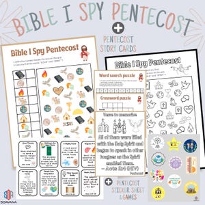 Ultieme bundel Pinksterbijbel Ik zie, ik zie, wat jij niet ziet - Christelijke activiteit voor kinderen, verhalen over de opstanding, stickers van de Heilige Geest, zondagsschoolspel PDF