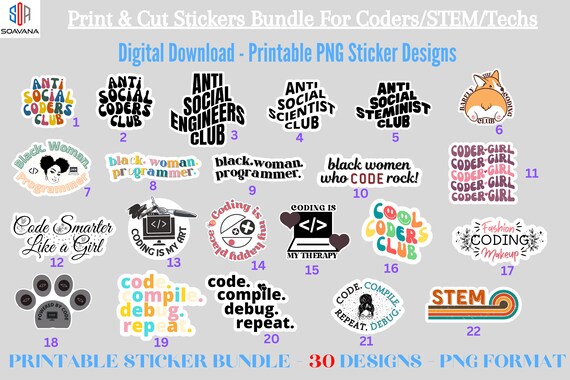 Aazon.co: 100 PCS Prograing Stickers For Developers, Coders, Prograers, Hackers, And
