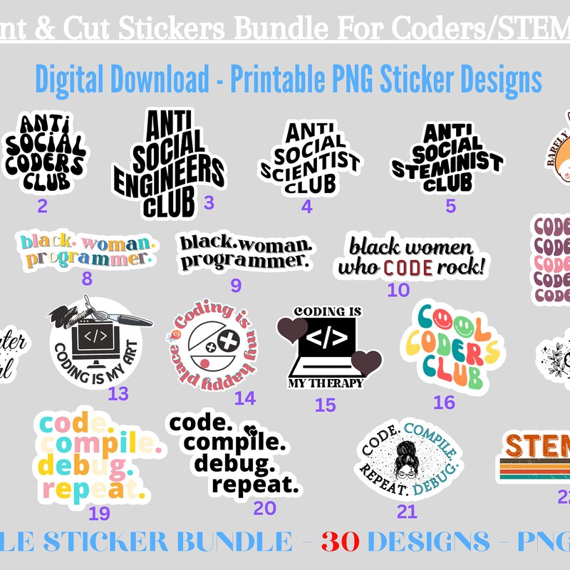 Developer Stickers - Etsy