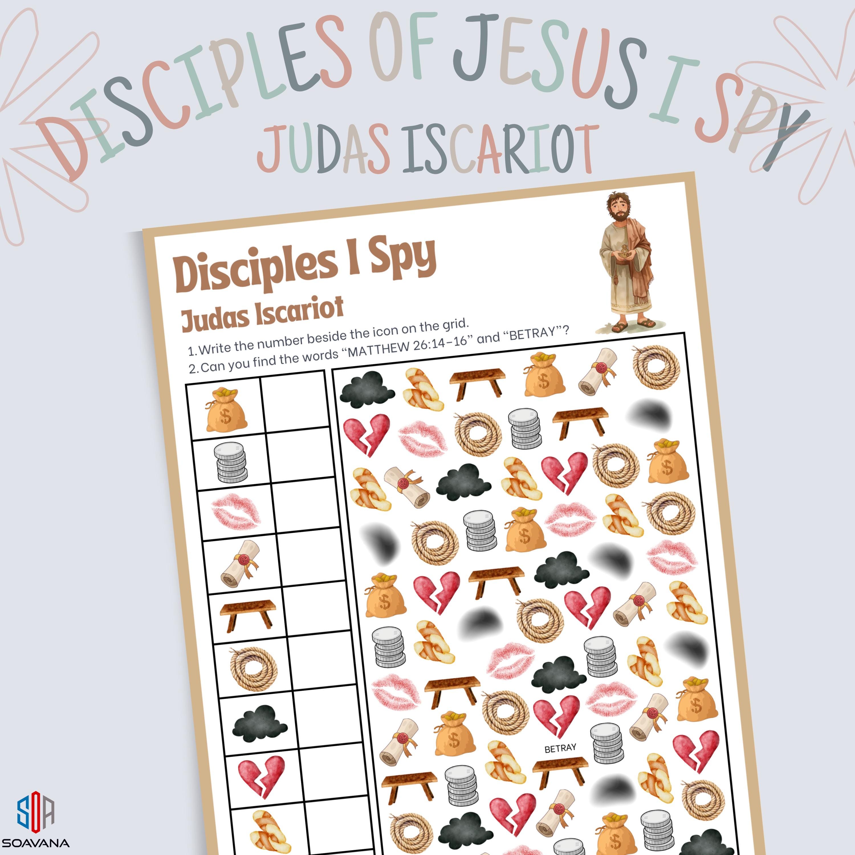 Bible I Spy 12 Disciples Mega Bundle | Complete Disciples of Jesus ...