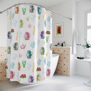 Tenda Doccia Con Tartaruga Marina 180x180 Cm – Impermeabile, Con Ganci, Arredamento Bagno Oceanico