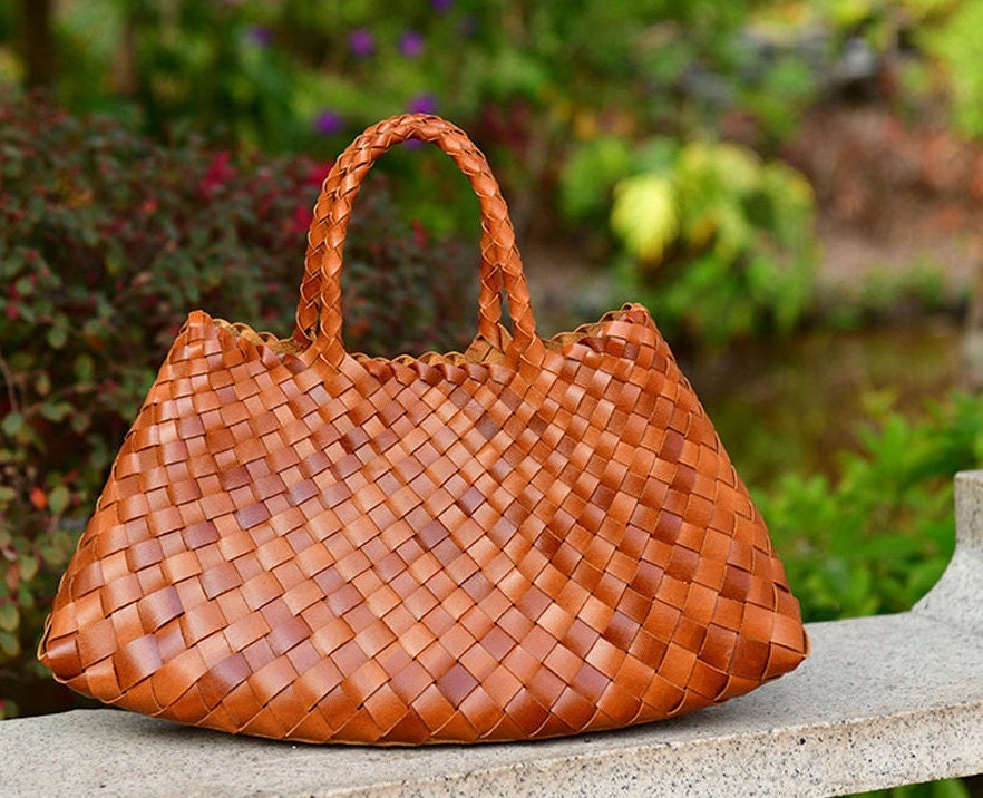 Nantucket Woven Leather Bag by Dragon Diffusion- La Garçonne