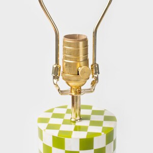 Checker Table Lamp, Table Lamp, Patterned Table Lamp, Checkered Lamp, Statement Lamp Base, Trendy Table Lamp, Checker Decor lamp zdjęcie 5