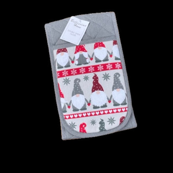 Christmas Double Oven Glove. Available In Four Designs