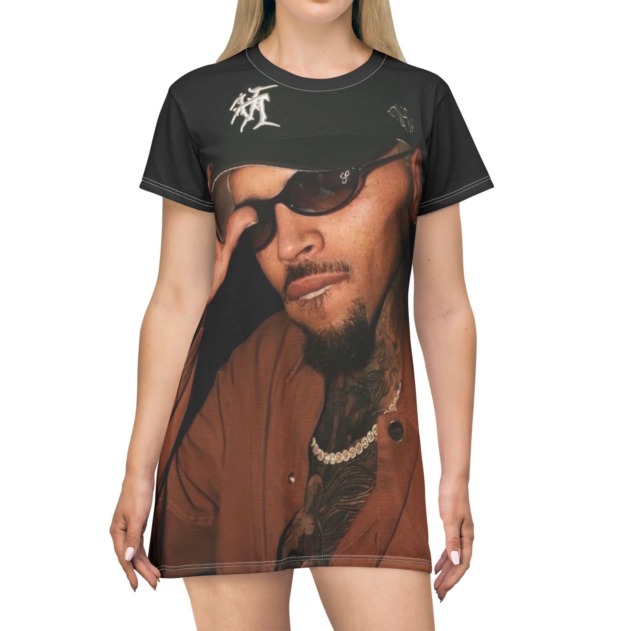 chris brown t shirt dress Brown Collared Button Down Short Sleeve Shirt Dress  SSYS