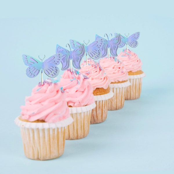 butterfly party decorations, butterfly cupcake toppers, butterfly birthday party, butterfly party favors