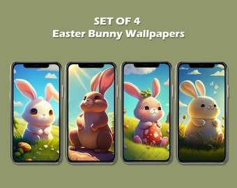 Bunny Iphone Wallpaper - Etsy Bunny Iphone Wallpaper - Etsy