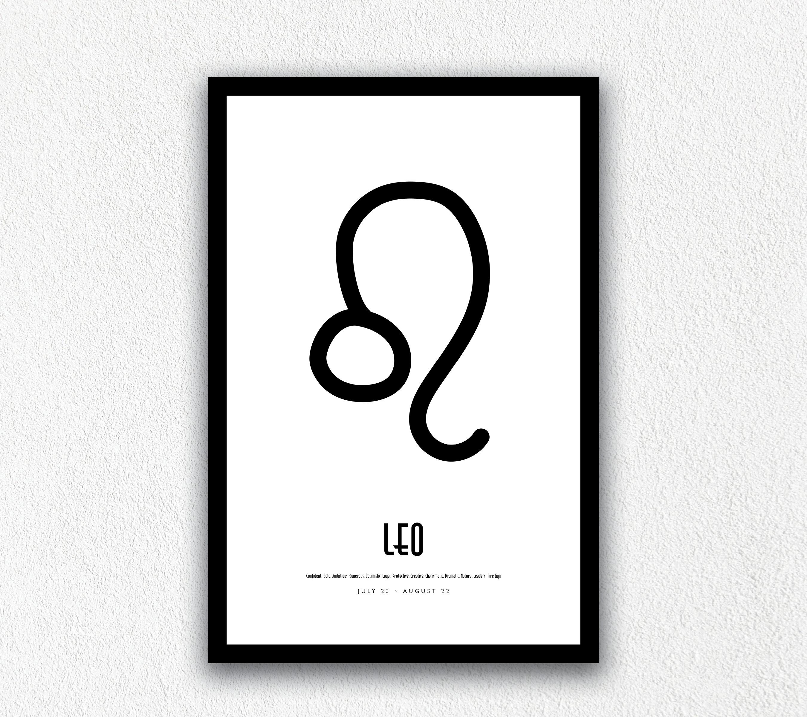 Leo Zodiac Sign Drawings