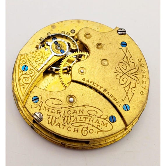 Antique ca. 1890 Waltham Pocket Watch PARTS/REPAIR Gr… Gem