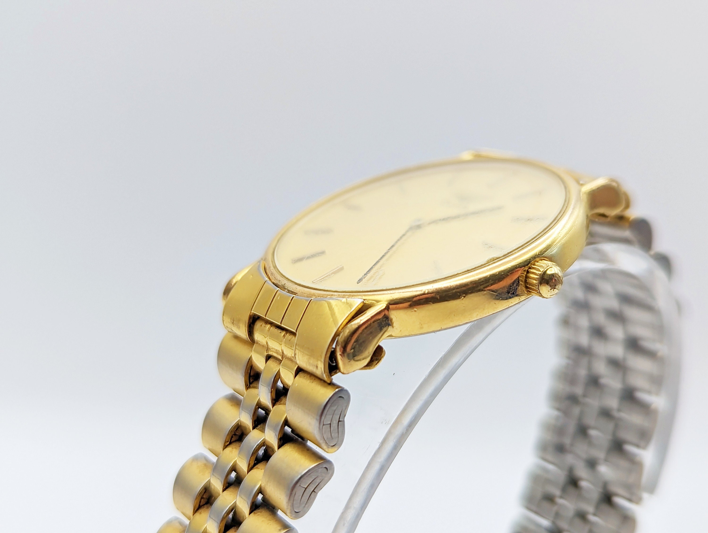 Vintage 1991 Longines Mens Watch Gold Tone Keeps Time Quartz Etsy