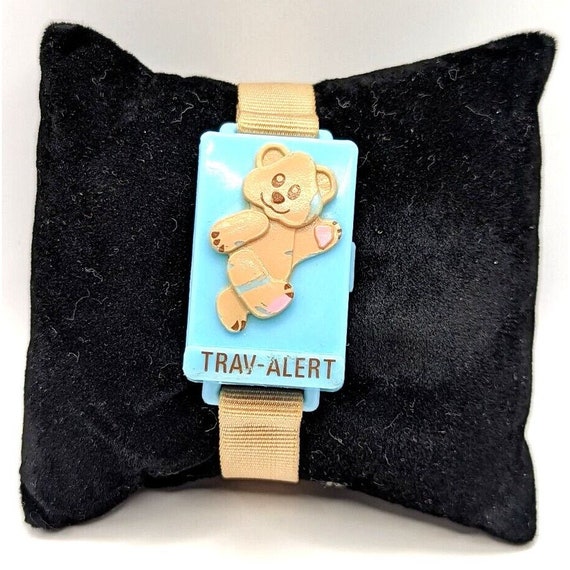 Vintage Kids Trav-alert Bracelet w/ Bear, Safety … - image 1