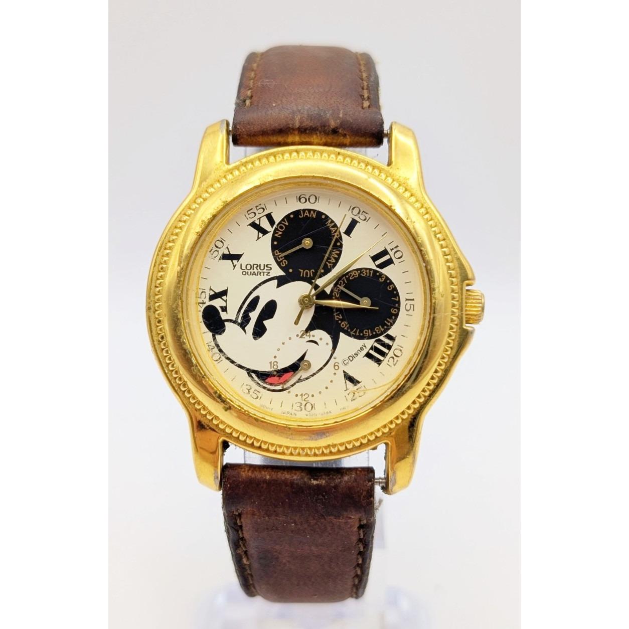 Lorus Gold Mickey Mouse Watch - Etsy