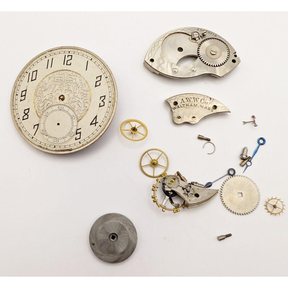 Vintage Ca. 1926 Waltham Pocket Watch PARTS/REPAIR Grade 210 Model 1894